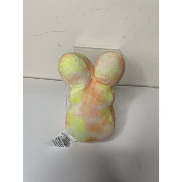 Peeps Plush Rabbit Tie-Dye Peace Pastel Flowers 5.5" Mini Stuffed Animal 2022 - Picture 3 of 8